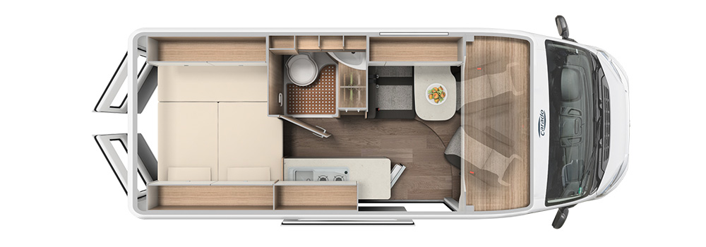 VE Vlow motorhome floor plan