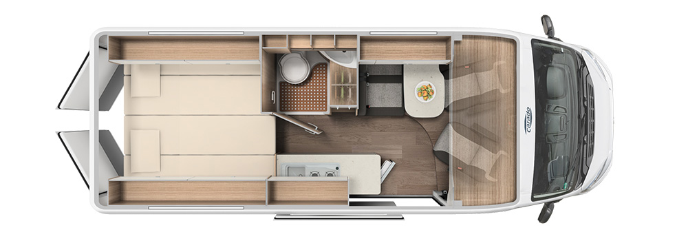 VE Vlow motorhome floor plan