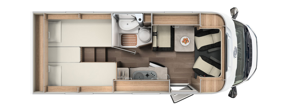 VE Vlow motorhome floor plan