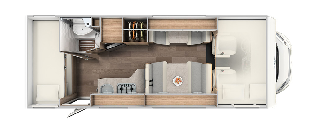 VE Vlow motorhome floor plan