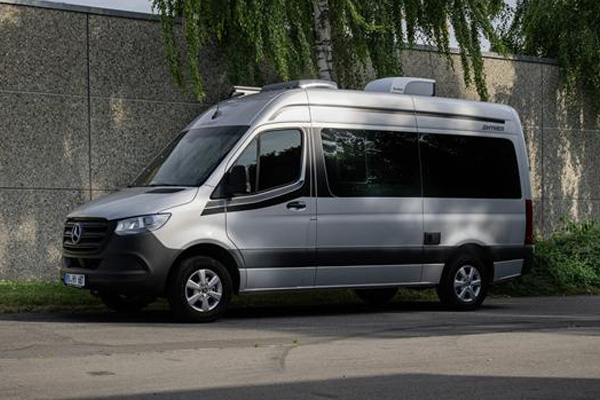 Hymer Camper Van parked outside