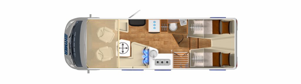 HYMER B Class ModernComfort 600 Floor Plan