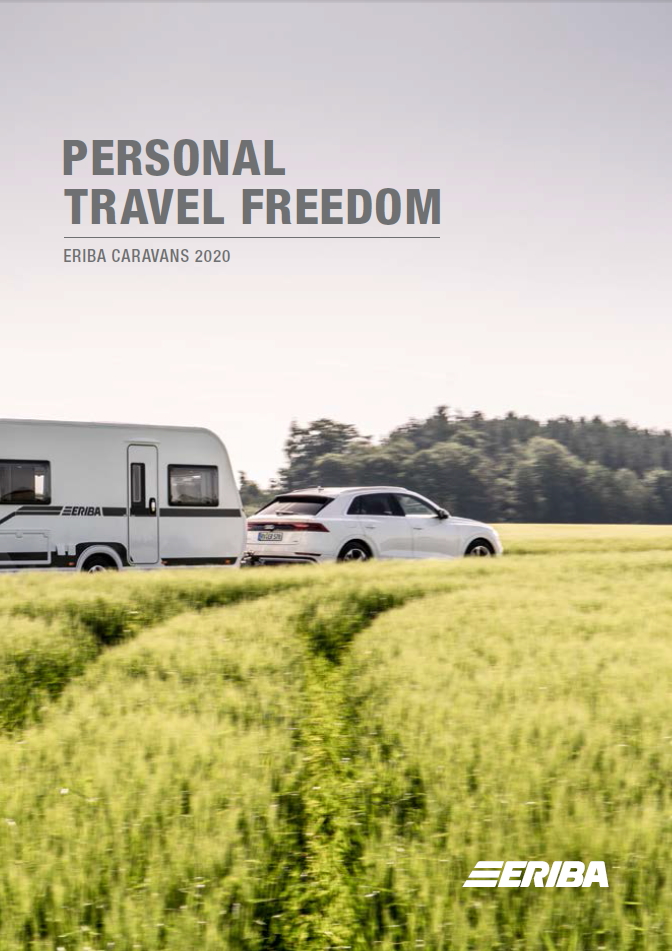 ERIBA Broschure GB 2020 Brochure cover eriba caravans 2020