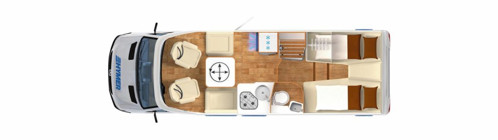 HYMER T-Class S 685 Floor plan