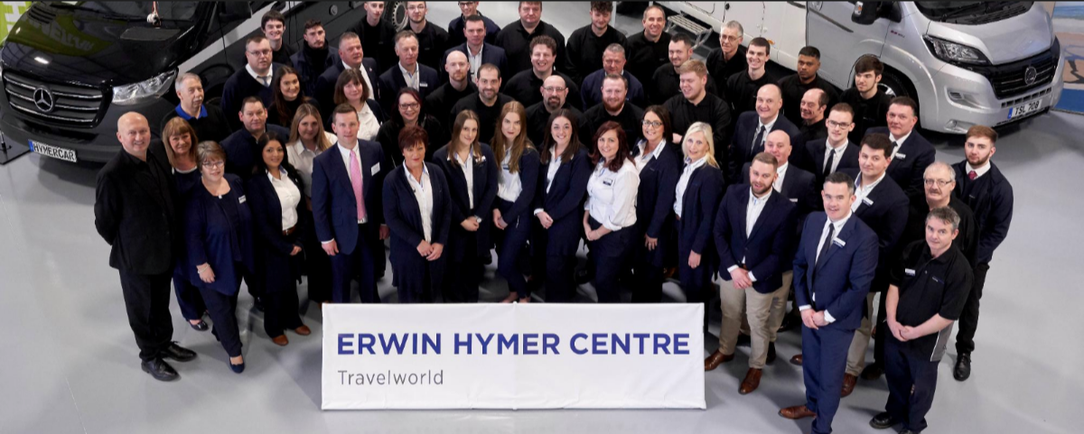 Erwin Hymer Centre Travelworld team pictured