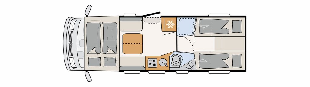 Dethleffs Esprit I 7150 Floor Plan