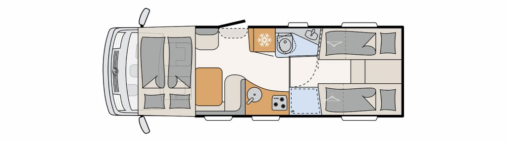 Dethleffs Esprit I 7150 EB floor plan