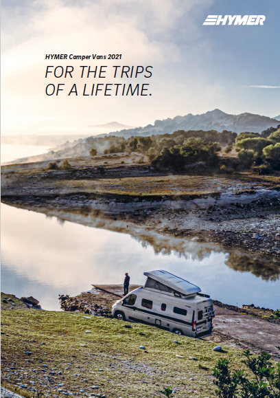 HYMER Camper Vans 2021 brochure cover