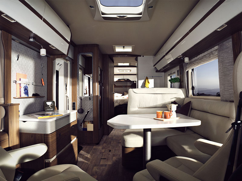 HYMER B-Class Masterline BML-I 890 Lounge and corridor