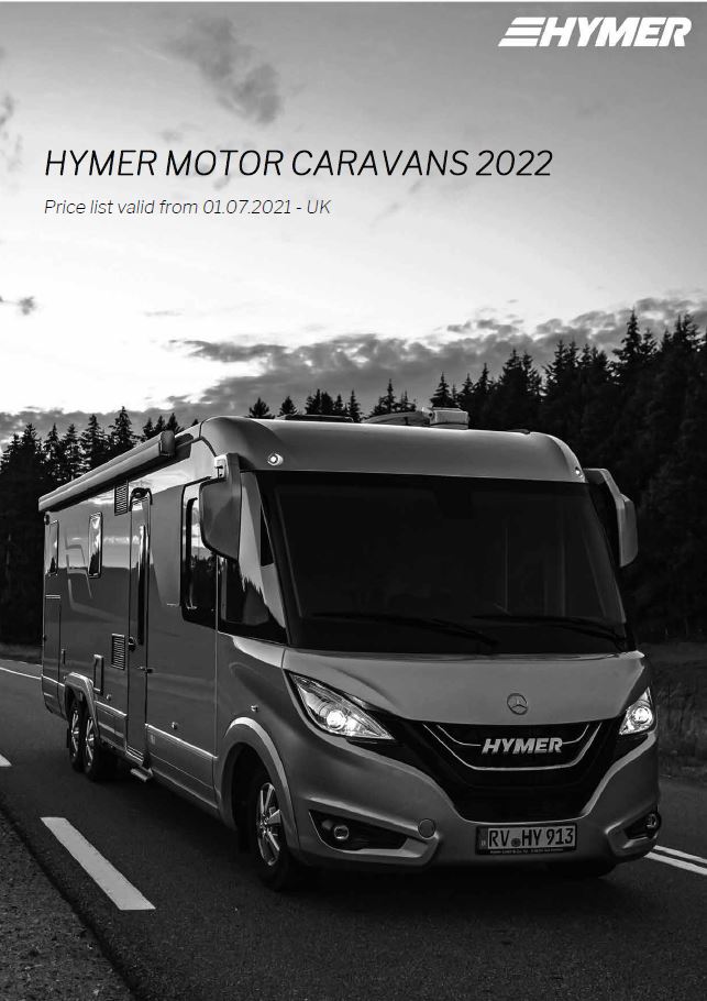 HYMER Motorhomes Price Lists 2022