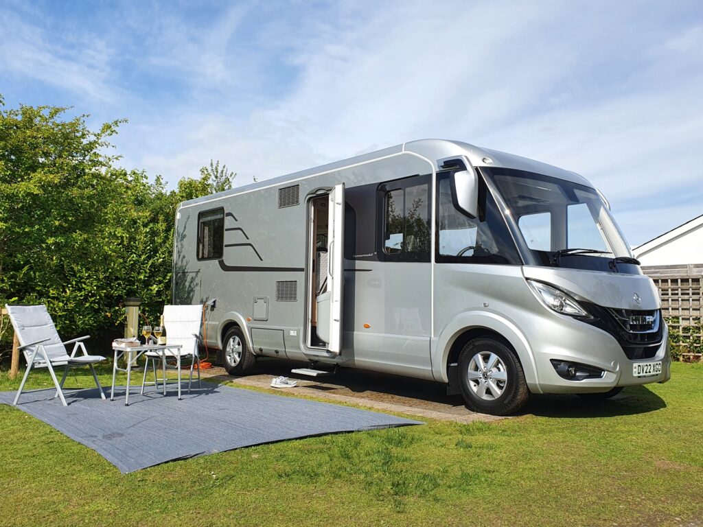 HYMER B-Class MasterLine BML-I 790 at campsite