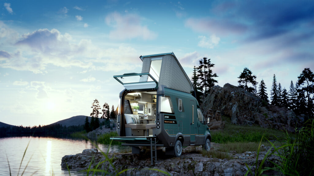 HYMER Vision Venture S by the lake