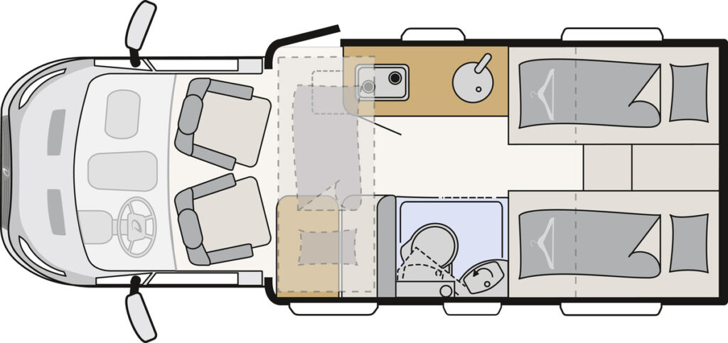 Dethleffs Just Go T 6615 EB floorplan