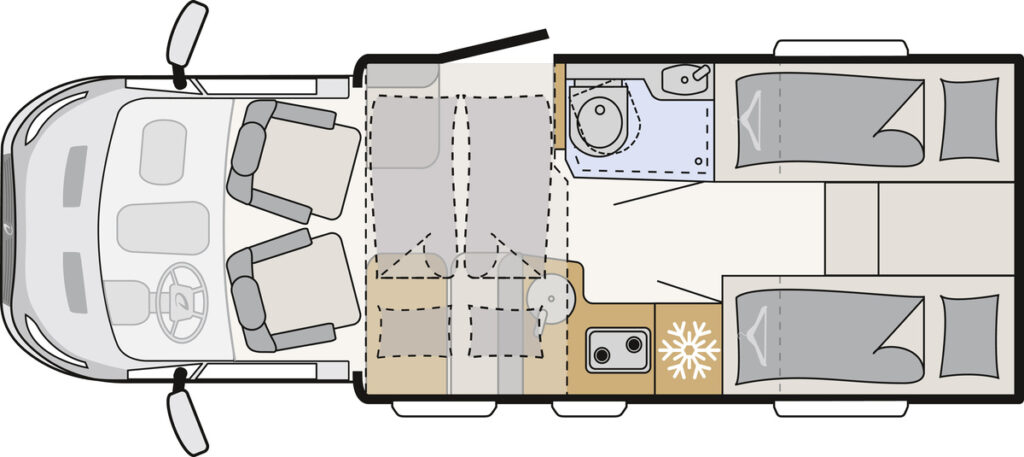 Dethleffs Just Go T 6615 EB Floor plan