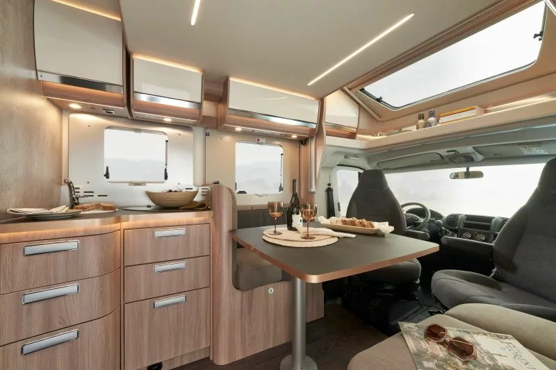 Laika Ecovip motorhome lounge area