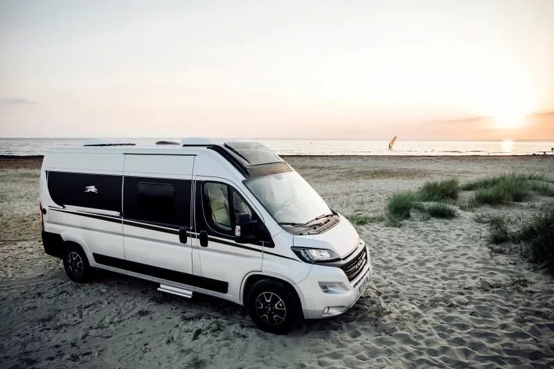 Laika camper van Ecovip on the beach