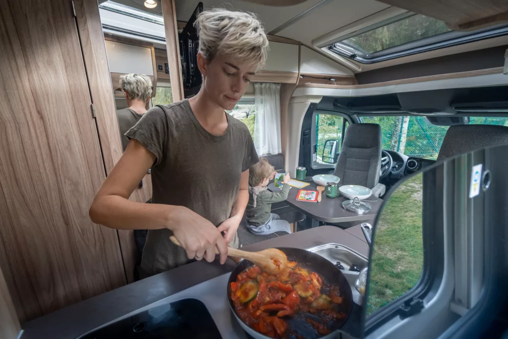 Cooking up a storm in a HYMER ML-T 580