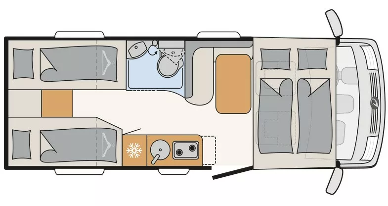 Globebus I4 Active Floorplan